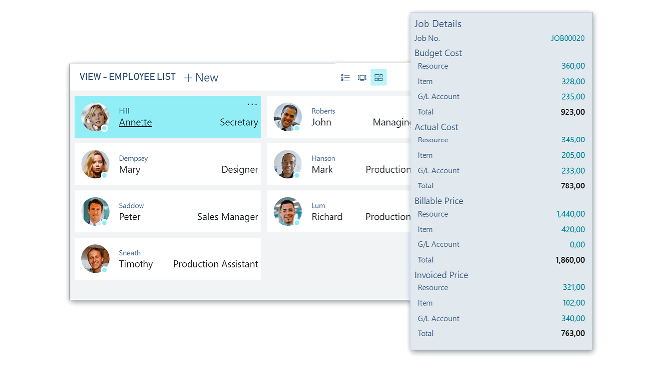 Intelligent projektstyring med Microsoft Dynamics 365 Business Central